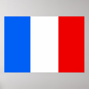Frankrikeflagga Poster