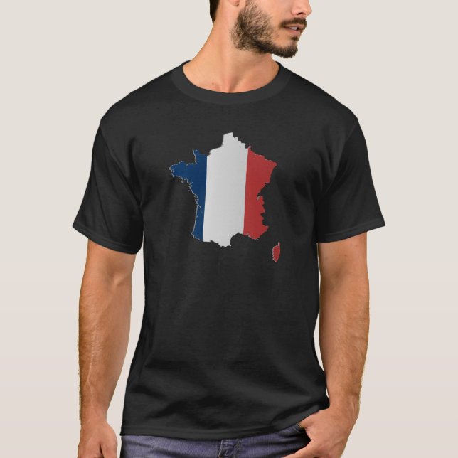 Frankrikeflaggakarta Tröja (Framsida)