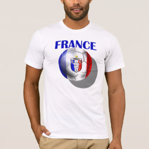 Frankrikefotboll utrustar för franska t shirt
