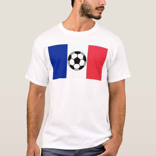 Frankrikefotbollnation T Shirt (Framsida)