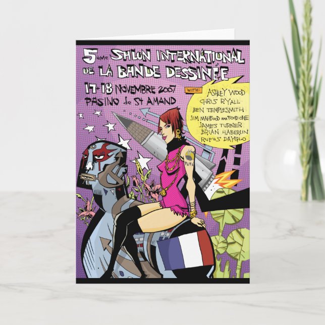 Frankrikehälsningkort Kort (Framsida)