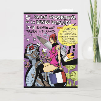 Frankrikehälsningkort Kort