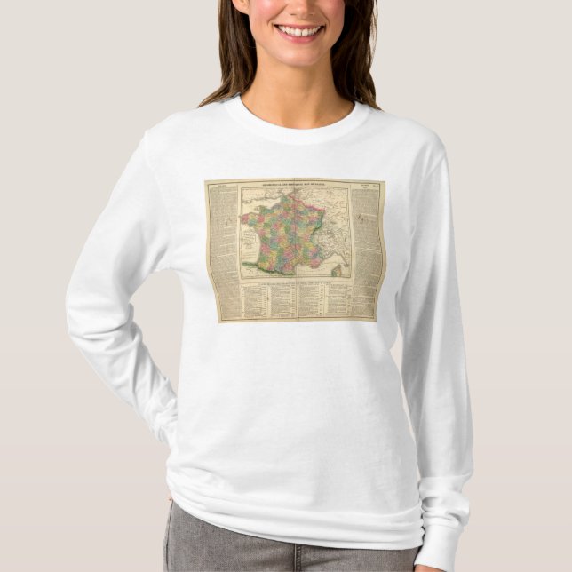 Frankrikekronologikarta Tee Shirt (Framsida)