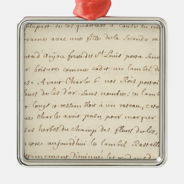 Frankriken 19 julgransprydnad metall (Framsidan)