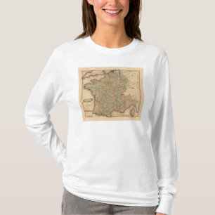 Frankriken avdelningar tee shirt