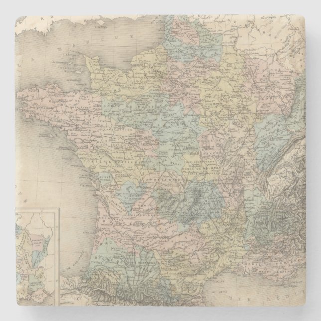 Frankriken Feodale Underlägg Sten (Framsidan)