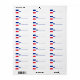Frankriken "flaggastil " för Postcrossing Returadress Etikett (Helt Ark)