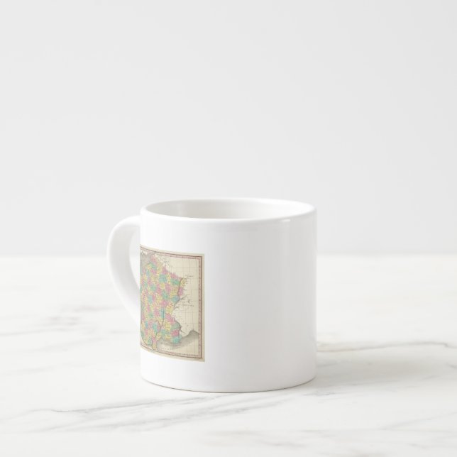 Frankriken i avdelningar espressomugg (Framsida vänster)