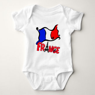 Frankriken med flaggaprodukter tee shirt