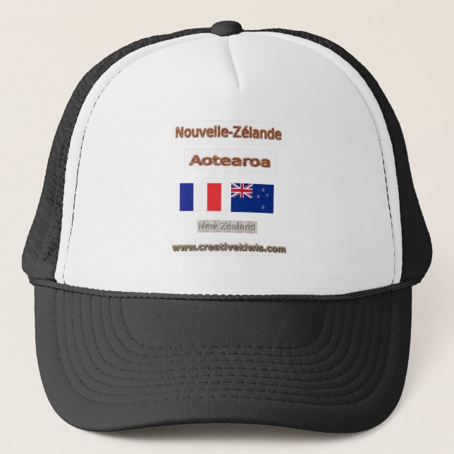 Frankriken nouvelle-Zélande Truckerkeps (Framsida)