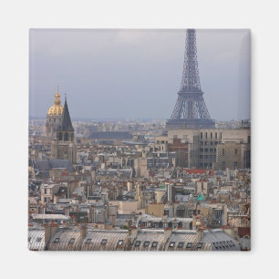 Frankriken Paris, cityscape med det Eiffel torn Magnet