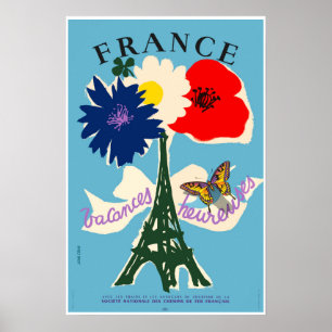 Frankriken reser affischen poster