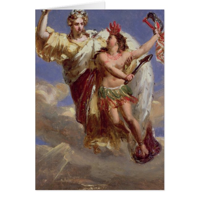 Frankriken som tål Amerika Hälsningskort (Framsidan)