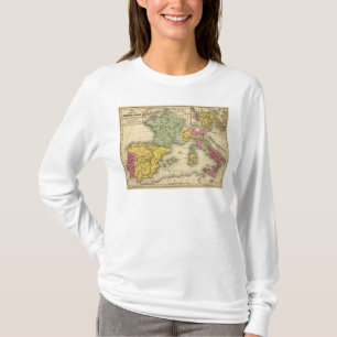 Frankriken Spanien, Portugal, italien T-shirt