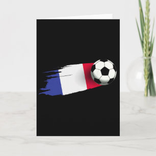 Frankrikes flagg Jersey Franska fotbollslaget fran Kort