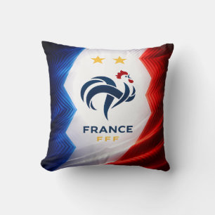 Frankrikes flagg Kockdesign kudde