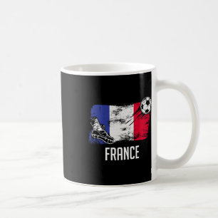 Frankrikes flagga Jersey franska fotbollslag frans Kaffemugg