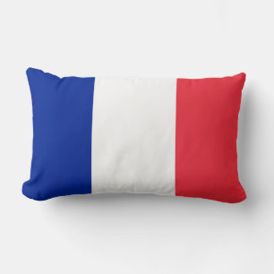 Frankrikes flagga lumbarkudde