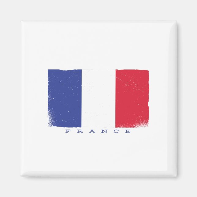 Frankrikes flagga magnet (Framsidan)