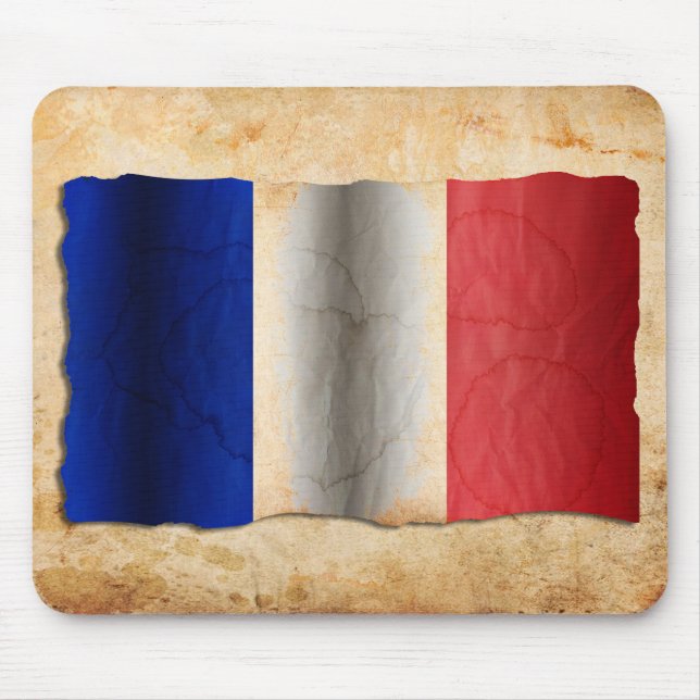 Frankrikes flagga musmatta (Framsidan)