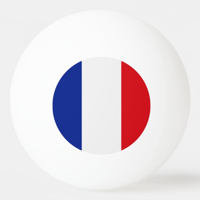 Frankrikes flagga pingisboll (Baksidan)