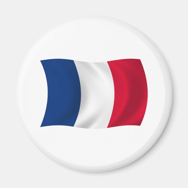 Frankrikes flaggmagnet magnet (Framsidan)