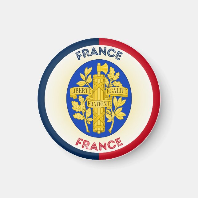 Frankrikes kultursymbol magnet (Framsidan)