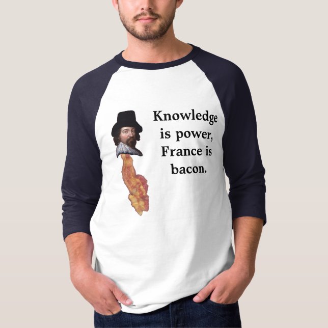 Frankriket är bacon. t-shirt (Framsida)