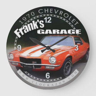 Frank's Garage Camaro Wall Clock Stor Klocka