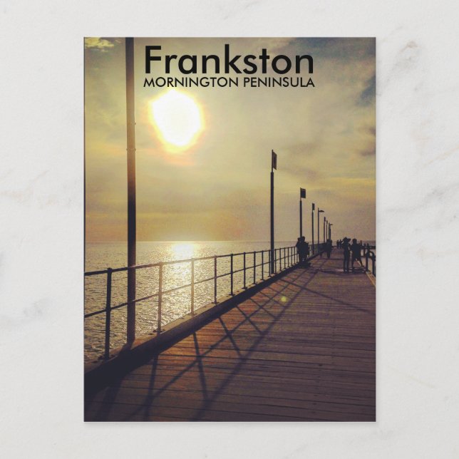 Frankston Pier, Victoria, Australien Vykort (Framsida)