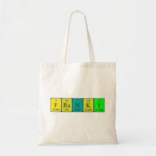 Franky Periy bord namn tote bag Tygkasse