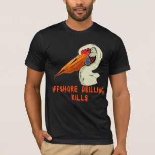 Frånlands- borrande dödar djurlivTshirts T-shirt