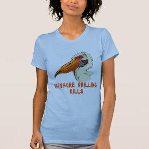 Frånlands- borrande dödar djurlivTshirts T-shirt