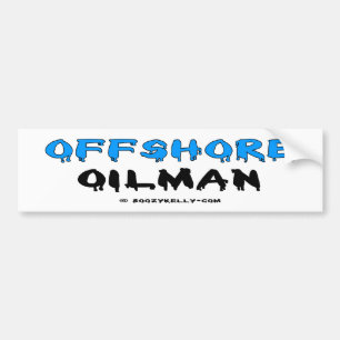 Frånlands- Oilman, bildekal, olja, oljeplattforma Bildekal