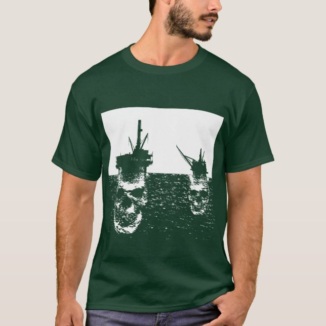 FRÅNLANDS- OLJEPLATTFORMAR T-SHIRT (Framsida)