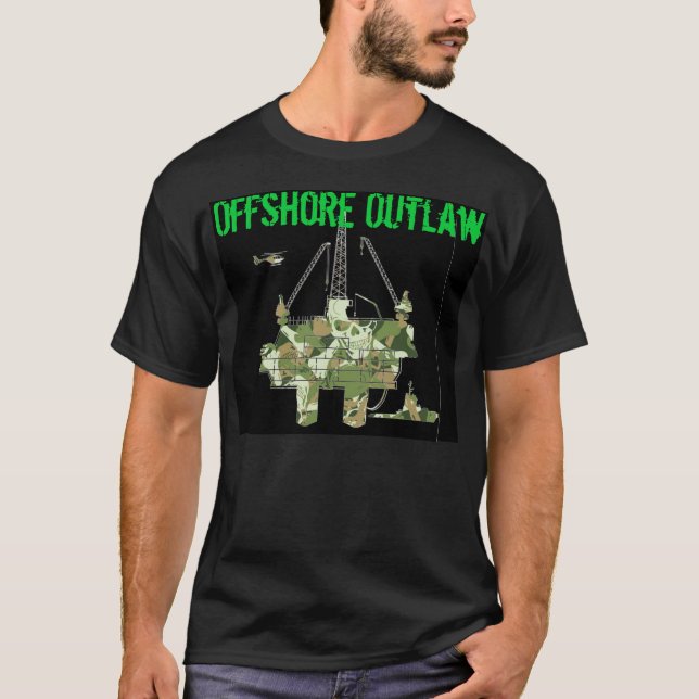 Frånlands- skalle Camo Tee Shirt (Framsida)