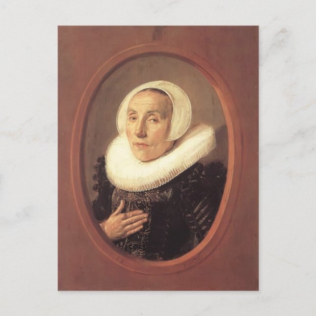 Frans Hals- Anna van der Aar Vykort (Framsida)