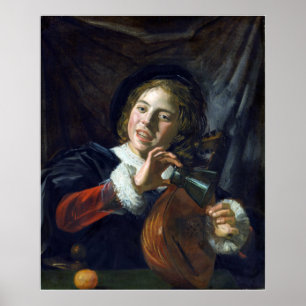 Frans Hals Boy med en lute Poster