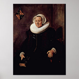 Frans Hals - fru av Pieter Jacobsz Poster