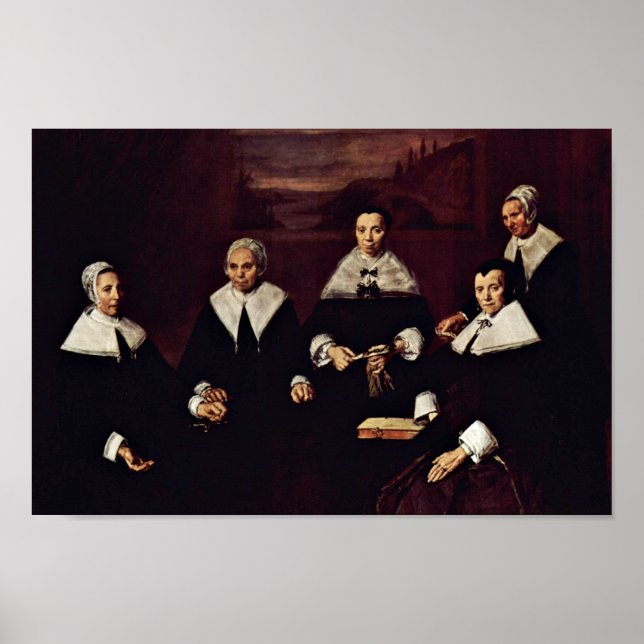 Frans Hals - Group porträtt of the regents Poster (Framsidan)
