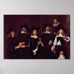 Frans Hals - gruppera porträtt av regenterna Poster