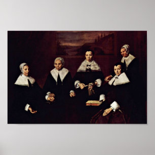 Frans Hals - gruppera porträtt av regenterna Poster