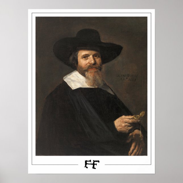 Frans Hals Zedign Art Poster #250 (Framsidan)