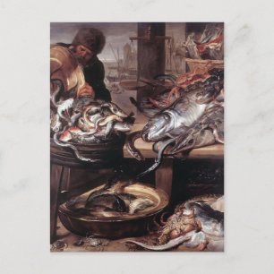 Frans Snyders- Fiskemonger Vykort
