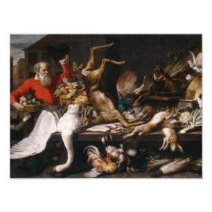 Frans Snyders - Fortfarande liv med dödligt spel, Fototryck