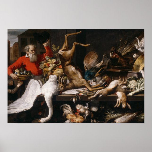Frans Snyders - Fortfarande liv med dödligt spel,  Poster (Framsidan)