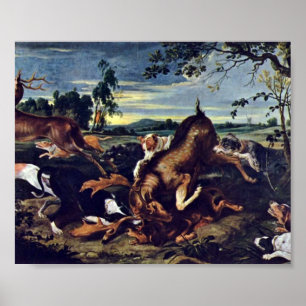 Frans Snyders - hjort-jakt Poster