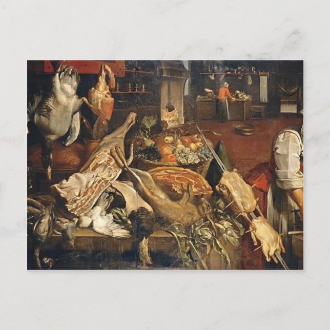 Frans Snyders- Kitchen Hello Life Vykort (Framsida)