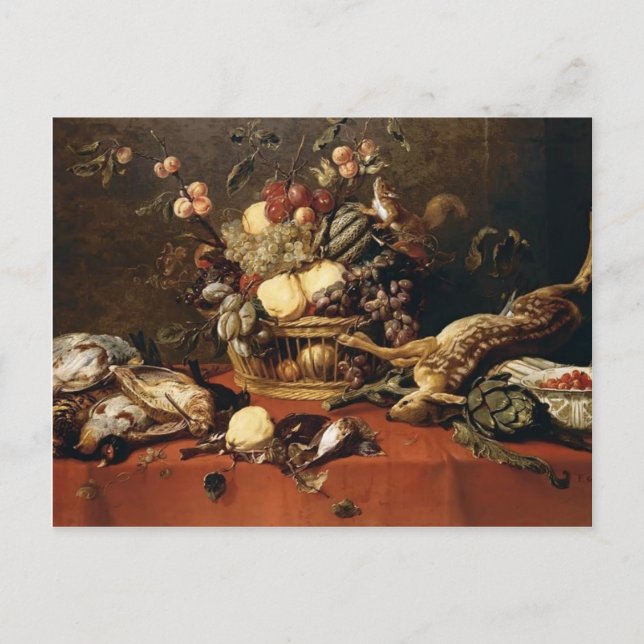 Frans Snyders- still Life Vykort (Framsida)
