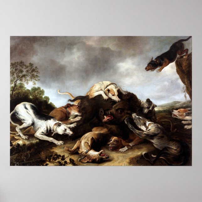 Frans Snyders the Boar Hunt Poster (Framsidan)